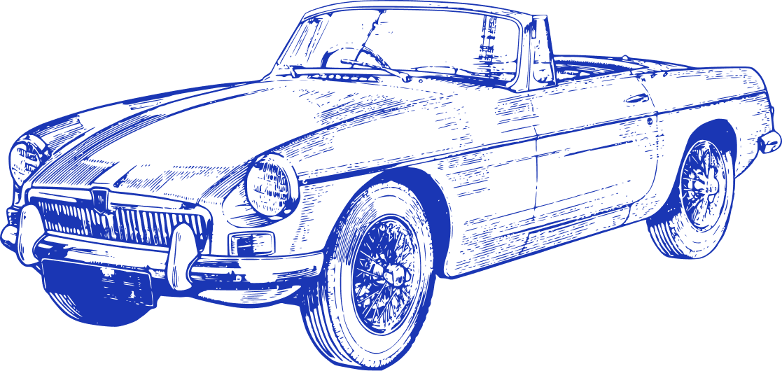 Classic car illustration